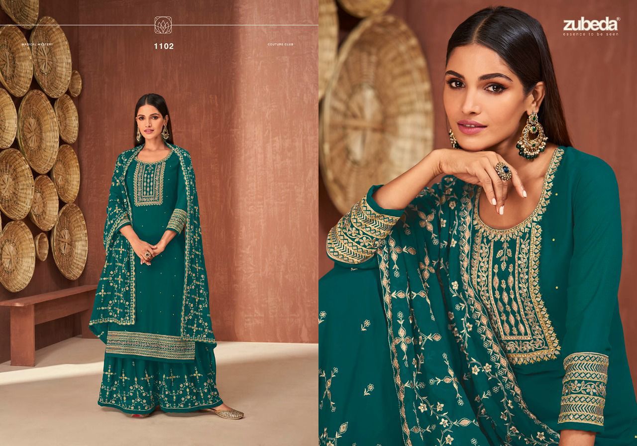 Rauzan By Zubeda Georgette Designer Wedding Salwar Suits Orders In India